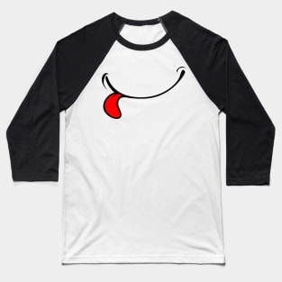 Tongue out - Funny Face Mouth Baseball T-Shirt